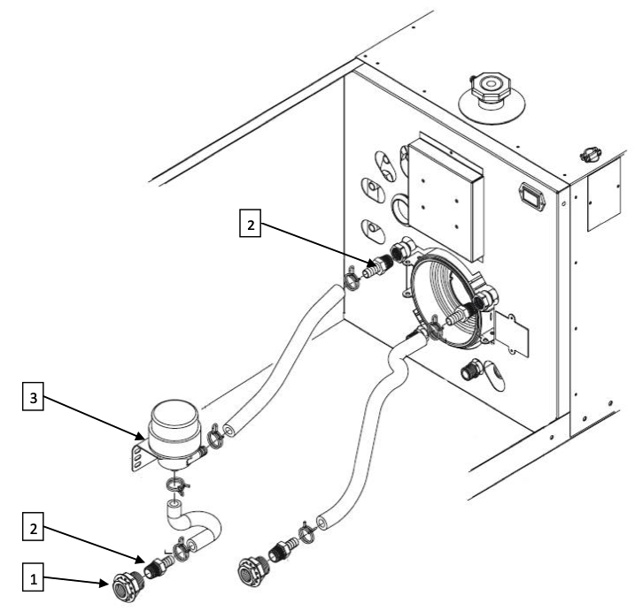 AHE-100-03S Diag 6: Engine Preheat Plumbing